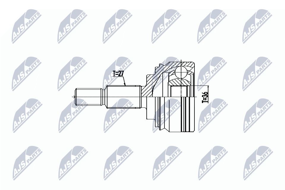NTY Joint kit, drive shaft NPZ-RE-060 NTY NPZ-RE-060 CADILLAC XTS cv joint cost