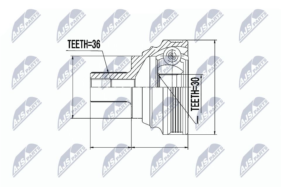 NTY Ledsæt, drivaksel NPZ-SK-007 NPZ-SK-007 Knokkelled NTY SEAT IBIZA