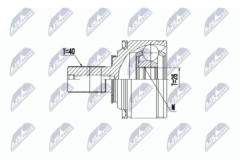NTY Kit giunti semiasse NPZ-VV-021 NTY NPZ-VV-021 Kit giunti semiasse S60 III (224) prezzo