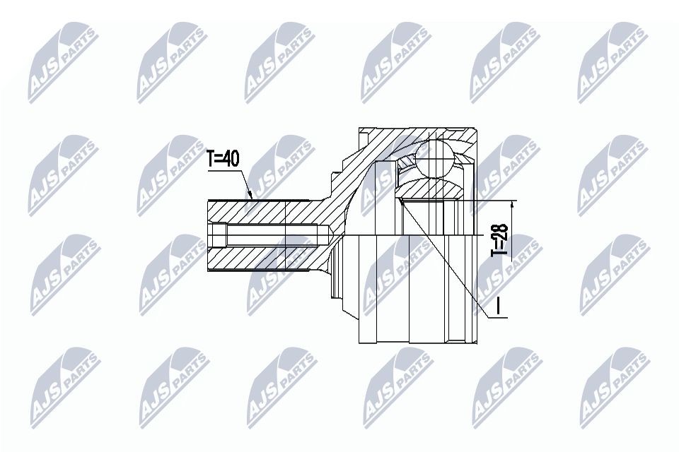 Homokineet reparatie set, aandrijfas NTY NPZ-VV-025 NTY NPZ-VV-025: Homokinetische koppeling Volvo XC60 2019