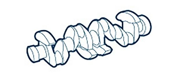 OE Germany Στροφαλοφόρος άξονας 01 0300 460000 Στροφαλοφορος αξονας αυτοκινητου OE Germany Alfa Romeo 33 01 0300 460000
