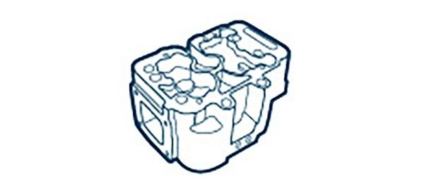 OE Germany Hlava valcov motora 09 0120 B60000 Hlava motora FORD OE Germany 09 0120 B60000