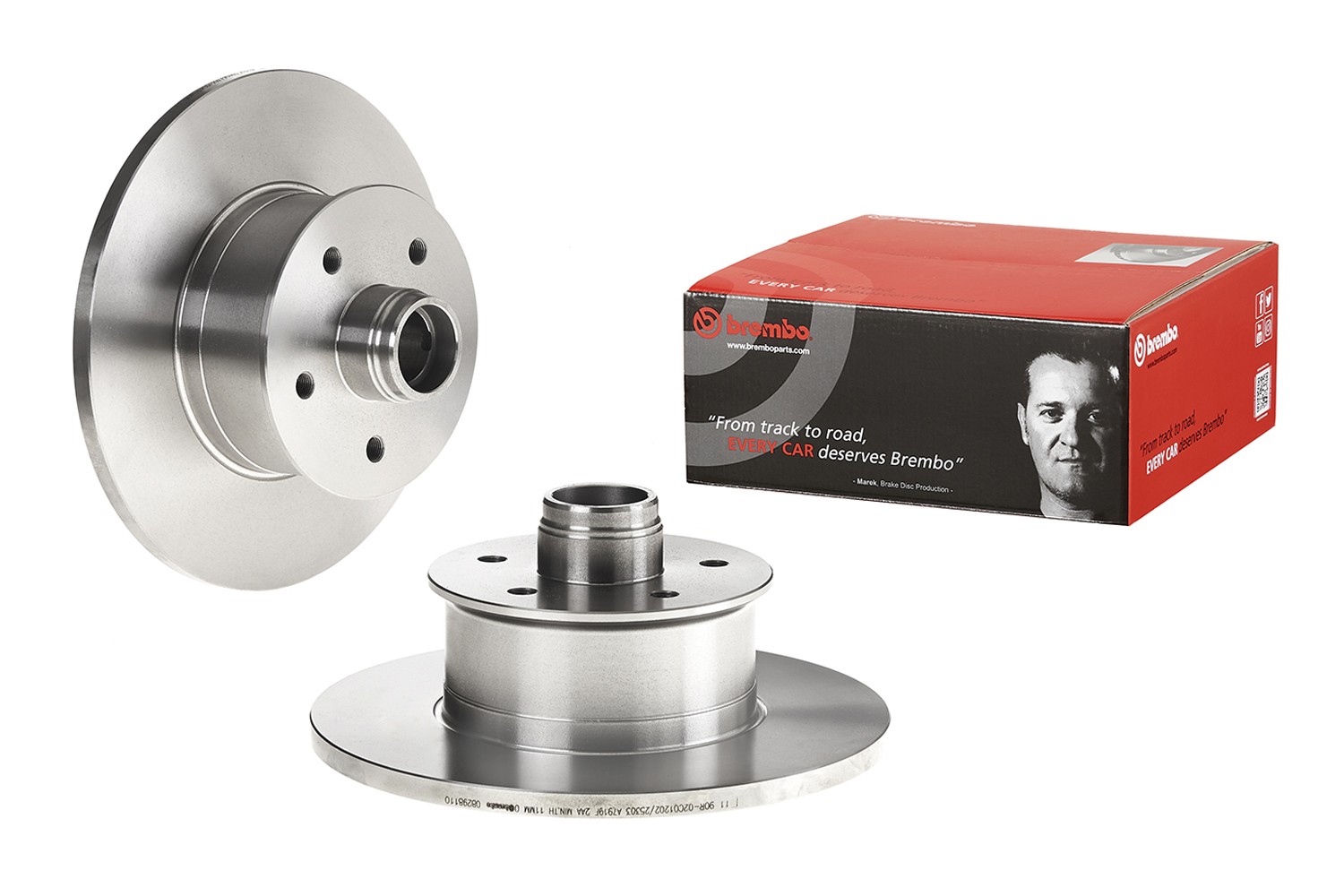 BREMBO Bremseskive 08.2981.10 BREMBO 08.2981.10 Bremseskive VW Transporter T3 Minibuss 1.6 D 50 hk 1987