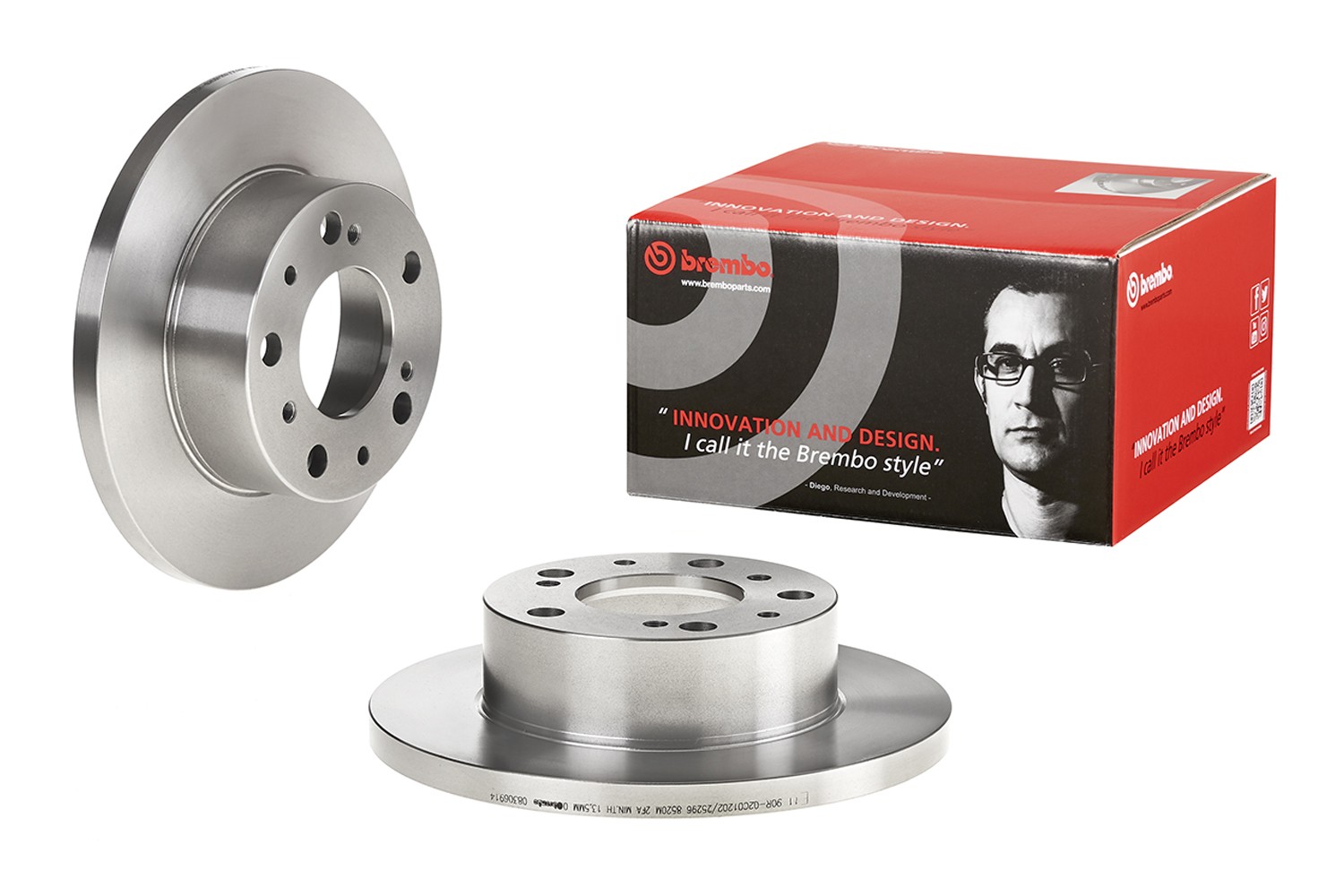 BREMBO Disco freno 08.3069.14 BREMBO 08.3069.14 Disco freno TALBOT Simca 1100 Station Wagon / Tourisme 1.3 Spezial 75 CV 1974