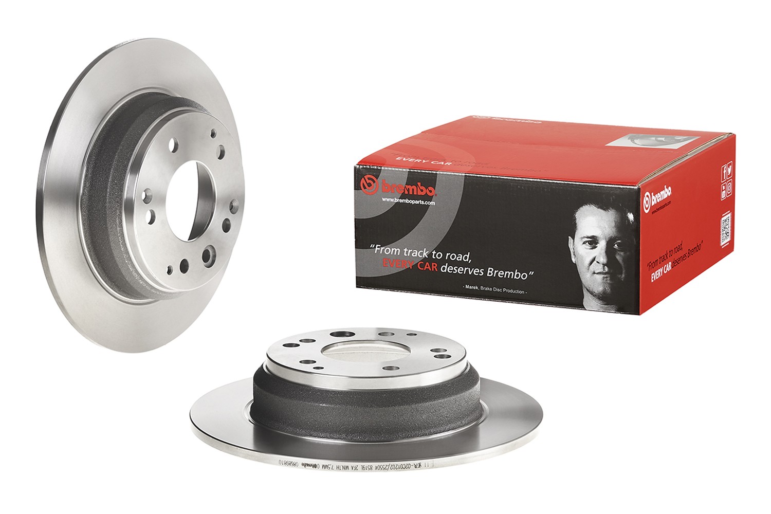 BREMBO Jarrulevy 08.6898.10 BREMBO 08.6898.10 Jarrulevy HONDA Legend III Sedan (KA) 3.5 24V 200 hv 1998