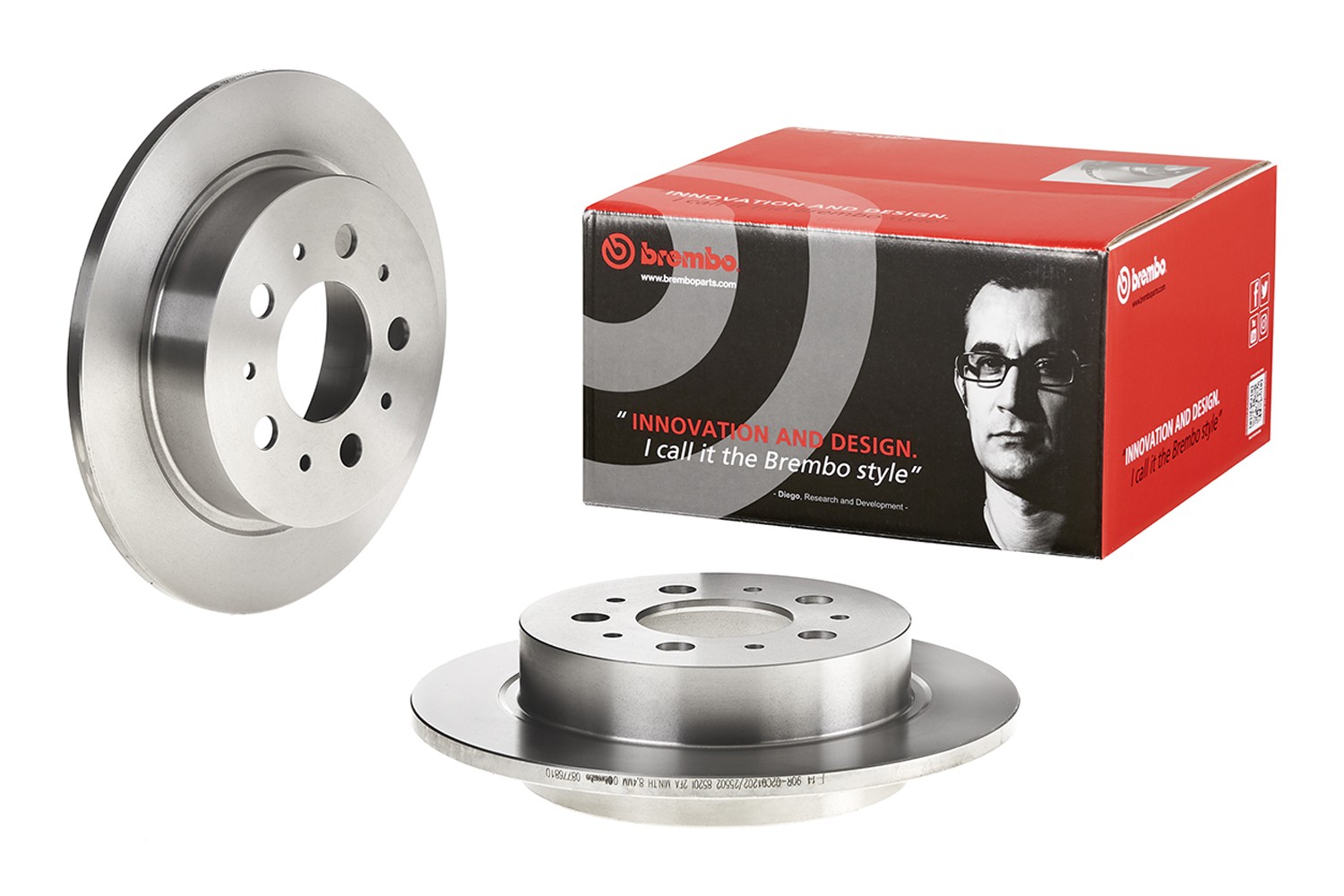 BREMBO Bromsskiva 08.7768.10 BREMBO 08.7768.10 Bromsskiva VOLVO 940 I Kombi (945) 2.4 TD 130 hk 1992