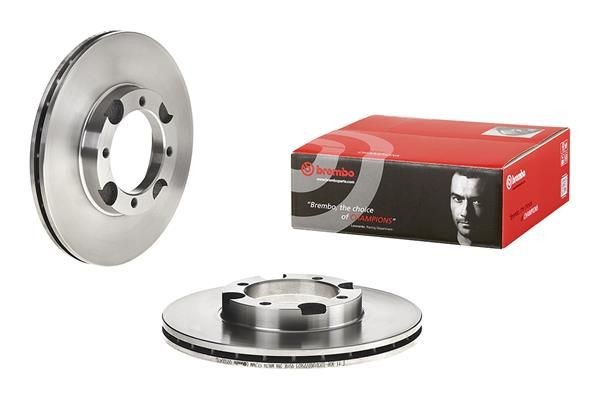BREMBO Brake disc 09.5004.10 BREMBO 09.5004.10 Brake disc HYUNDAI Pony Hatchback (X-2) 1.3 69 hp 1990
