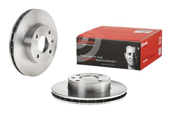 BREMBO Bremseskive 09.5134.10 BREMBO 09.5134.10 Bremseskive FORD Escort Mk3 Hatchback (GAA) RS 1600i 115 HK 1983