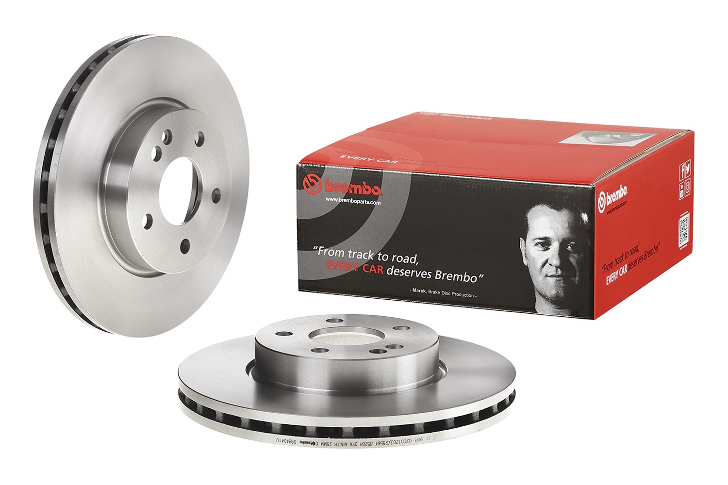 Remschijf BREMBO 09.8404.10 BREMBO Prime 09.8404.10: Remschijf Mercedes VIANO 2008