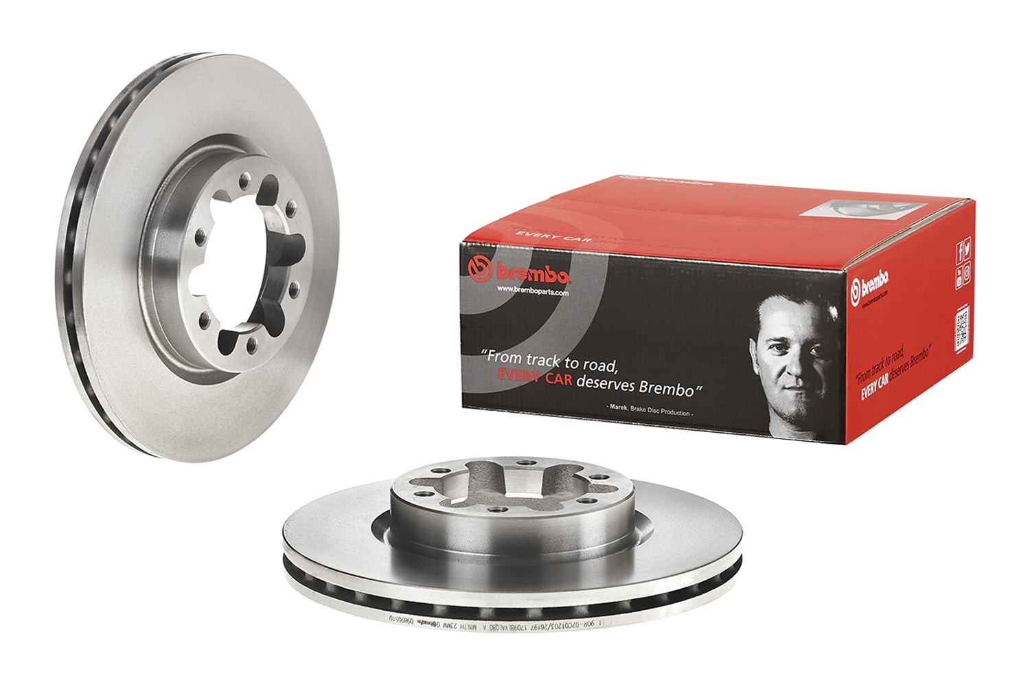 Remschijf BREMBO 09.8965.10 BREMBO 09.8965.10 Remschijf set NISSAN NT400 2025