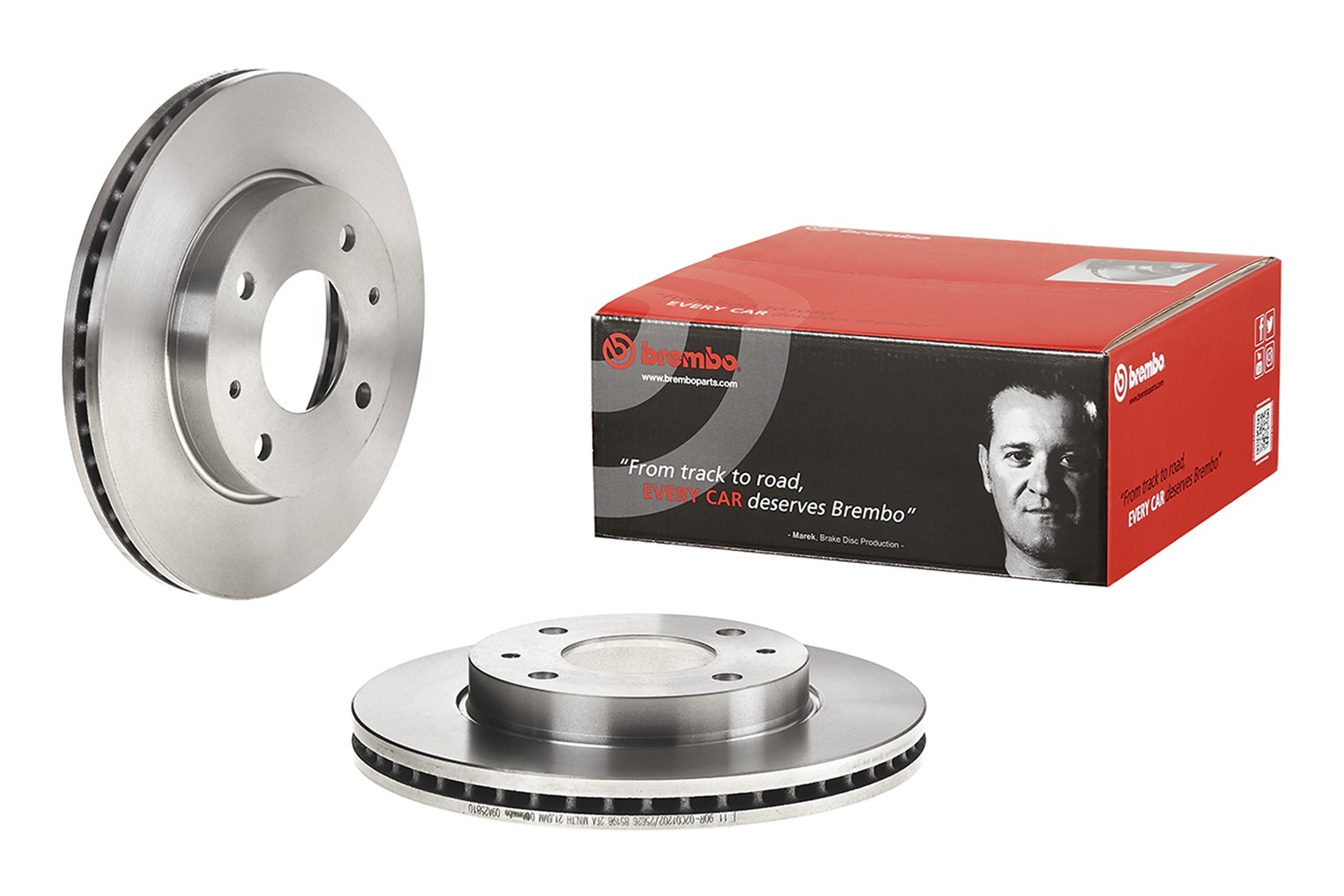 BREMBO Disque de frein 09.A258.10 BREMBO 09.A258.10 d'origine Disques de frein Hyundai Sonata EF coût
