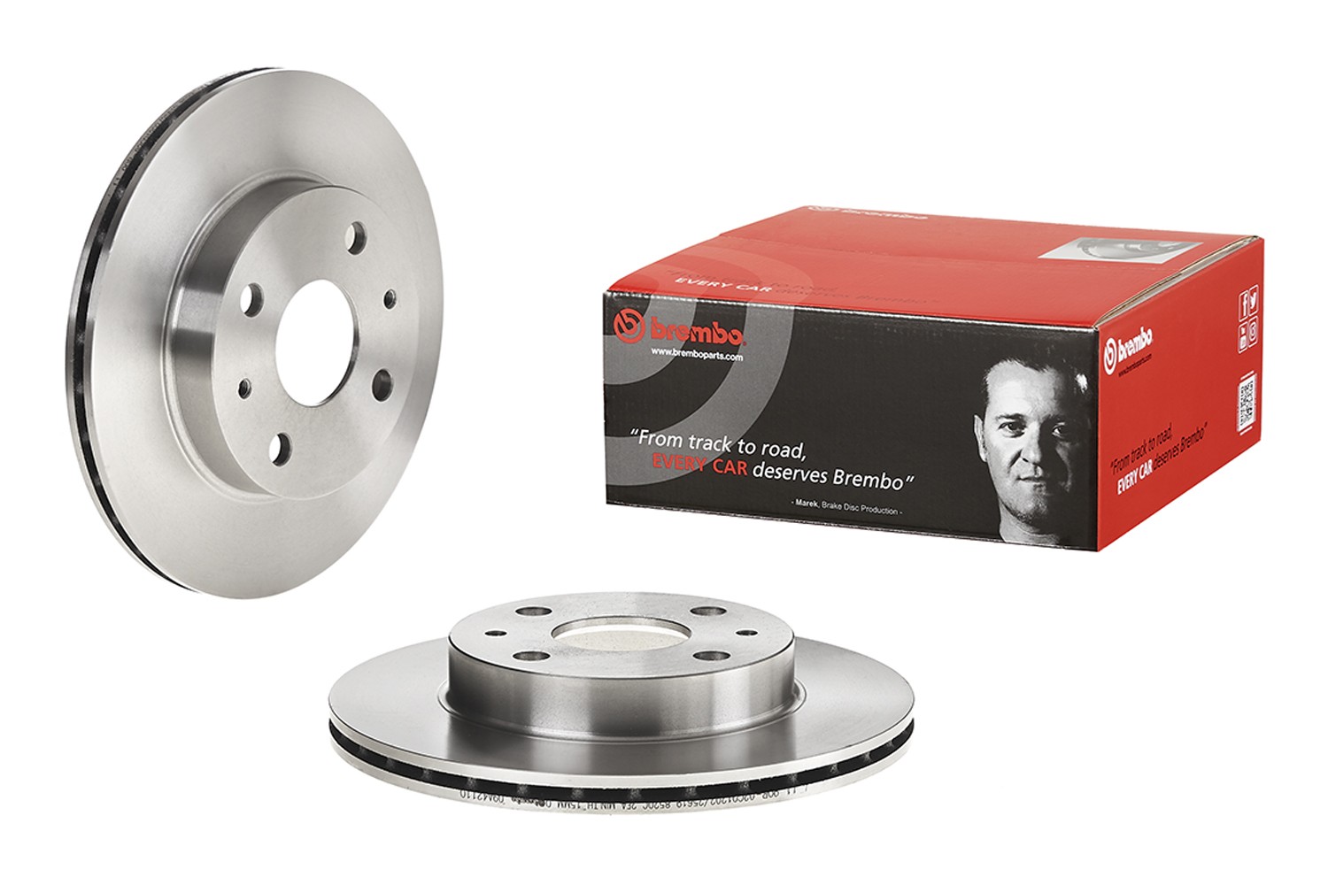 BREMBO Remschijf 09.A421.10 Schijfremmen Daihatsu M2 09.A421.10 BREMBO