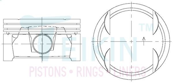 TEIKIN Kolvsats 29605.STD 29605.STD TEIKIN kolv MERCEDES-BENZ M-klass