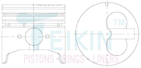 TEIKIN Virzuļu komplekts 32120.050 32120.050 Virzulis MERCEDES-BENZ M Klase TEIKIN