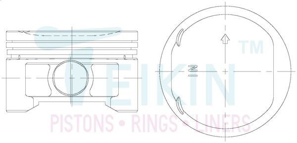 TEIKIN Σετ εμβόλου 38169.050 TEIKIN 38169.050 Πιστονι Honda Shuttle RA τιμες