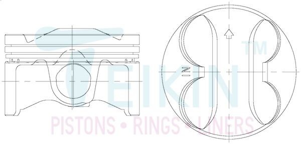 TEIKIN Stempelsæt 38190.050 TEIKIN 38190.050 Motor stempel Honda Odyssey RL3 billig