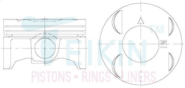 TEIKIN Kit de êmbolos 38659.STD TEIKIN 38659.STD Êmbolo motor Honda Shuttle RA originais preço