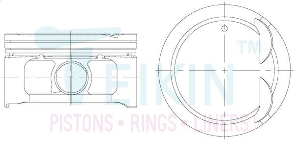 Piston Set TEIKIN 45139.STD TEIKIN 45139.STD 2004 SUZUKI GRAND VITARA piston replacement