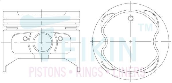 TEIKIN Kit de pistons 46255.STD TEIKIN 46255.STD Piston RAV4 I SUV Cabriolet (XA10) prix