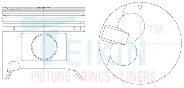 TEIKIN Σετ εμβόλου 46261A.050 46261A.050 TEIKIN Πιστονι Daewoo φθηνά