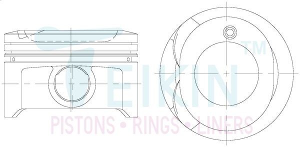 TEIKIN Plungersett 46334.100 TEIKIN 46334.100 Motor stempel Toyota Avensis T22 Stasjonsvogn originale pris