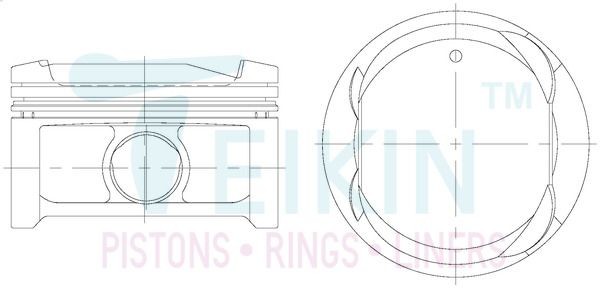 TEIKIN Kit de pistons 46343.STD TEIKIN 46343.STD Piston moteur Previa / Estima II (XR30) prix
