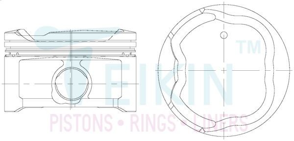 Piston Set TEIKIN 46360.STD TEIKIN 46360.STD Toyota HIACE 2005 Engine piston price