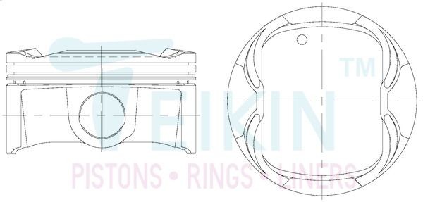 TEIKIN Súprava piesta 46363.STD TEIKIN 46363.STD Piest motora Avalon Sedan (_X3_) cena