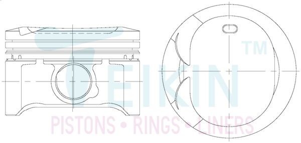 TEIKIN Kolvsats 46367.STD TEIKIN 46367.STD motor kolv Toyota Avensis t25 Sedan pris