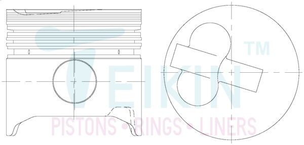 Zuigerset TEIKIN 46602.100 TEIKIN 46602.100 Zuiger TOYOTA HIACE 2000