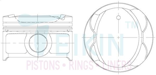 TEIKIN Kit de êmbolos 46677.STD TEIKIN 46677.STD Pistão Fiat FIORINO originais