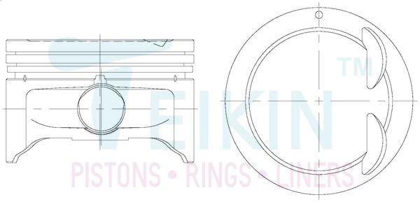 TEIKIN Kolvi komplekt 51115.050 TEIKIN 51115.050 Kolvid Hyundai Getz tb odav
