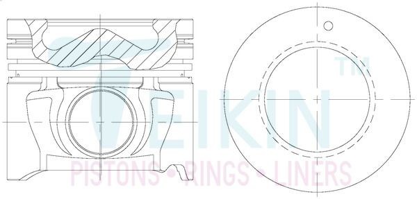 TEIKIN Virzuļu komplekts 51604A.050 51604A.050 Virzulis MERCEDES-BENZ M Klase TEIKIN