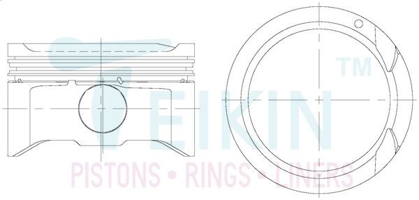 TEIKIN Súprava piesta 51612.050 51612.050 Piest motora MERCEDES-BENZ Trieda M TEIKIN