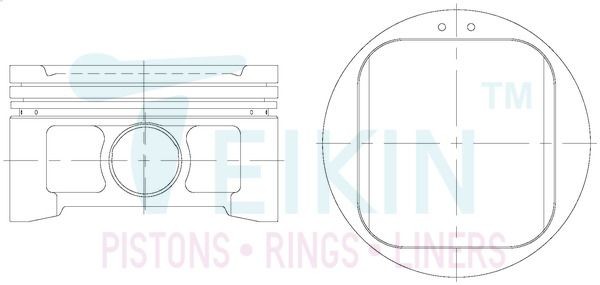 TEIKIN Êmbolo 55102.STD TEIKIN 55102.STD Pistão motor Honda ODYSSEY originais