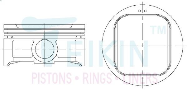 Stempelsæt TEIKIN 55103.STD TEIKIN 55103.STD: Motor stempel Subaru FORESTER 2009
