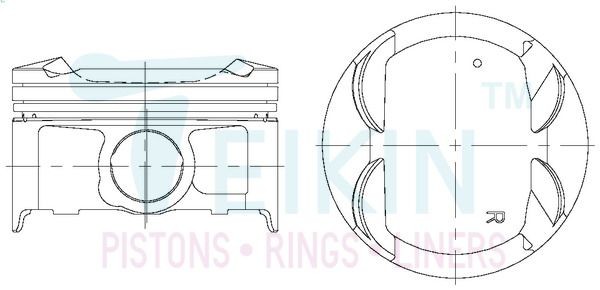 Kit de pistons TEIKIN 55110.STD TEIKIN 55110.STD: Piston Subaru FORESTER 2012