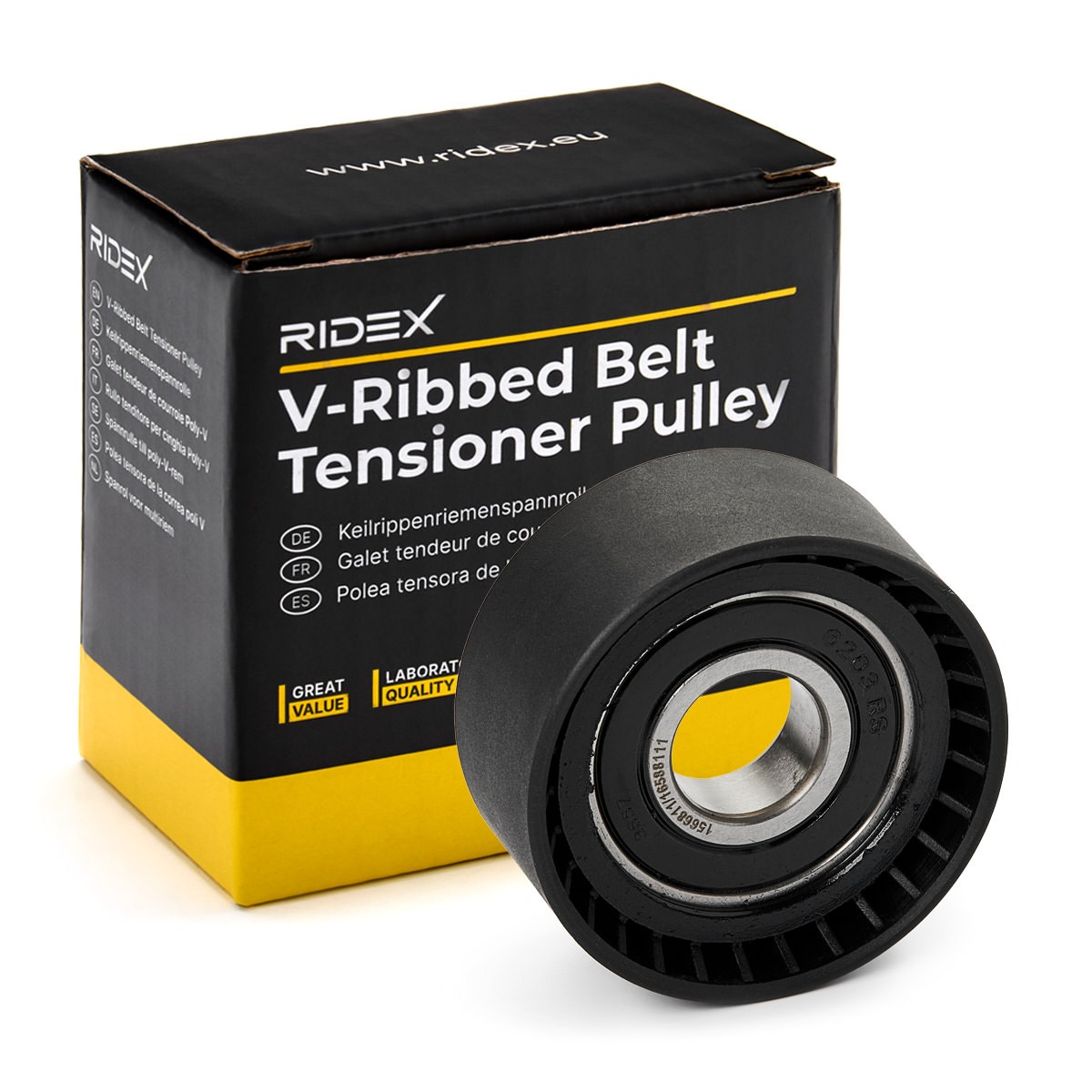 RIDEX Spännrulle, aggregatrem 310T0487 310T0487 RIDEX spännrulle multirem HYUNDAI ix20
