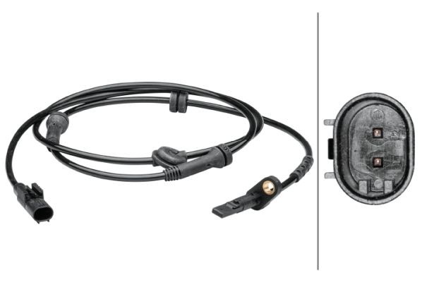 HELLA Devējs, Riteņu griešanās ātrums 6PU 012 679-291 6PU 012 679-291 ABS devējs HELLA FIAT SEICENTO