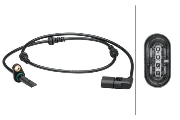 HELLA Devējs, Riteņu griešanās ātrums 6PU 012 679-431 HELLA 6PU 012 679-431 orģinālās ABS devējs Mercedes C205 cena
