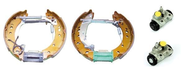BREMBO Brake Set, drum brakes K 61 079 BREMBO K 61 079 genuine 1007 Hatchback brake shoes and drums price