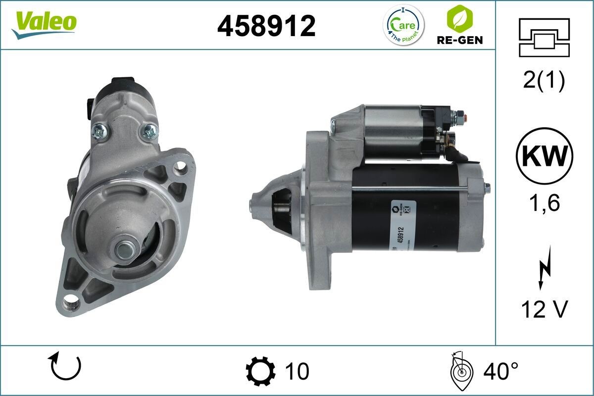 VALEO Startmotor 458912 Byta Startmotor Toyota Yaris Verso kostnad VALEO 458912