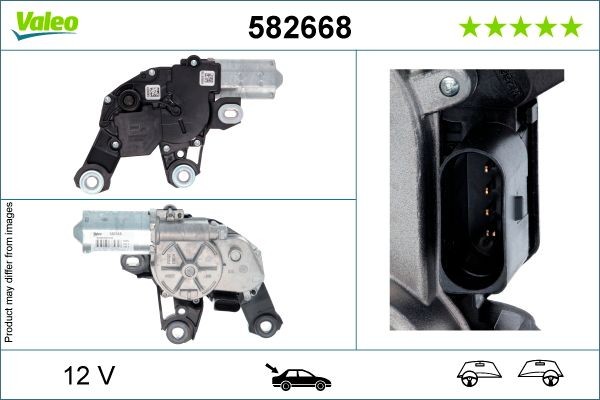 VALEO Wiper motor 582668 VALEO 582668 Wiper motor