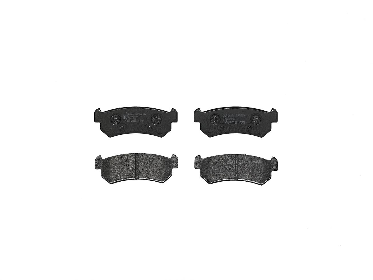 BREMBO Brake pad set P 10 001 BREMBO P 10 001 Brake pad set CHEVROLET Lacetti Saloon (J200) 1.4 94 hp 2008