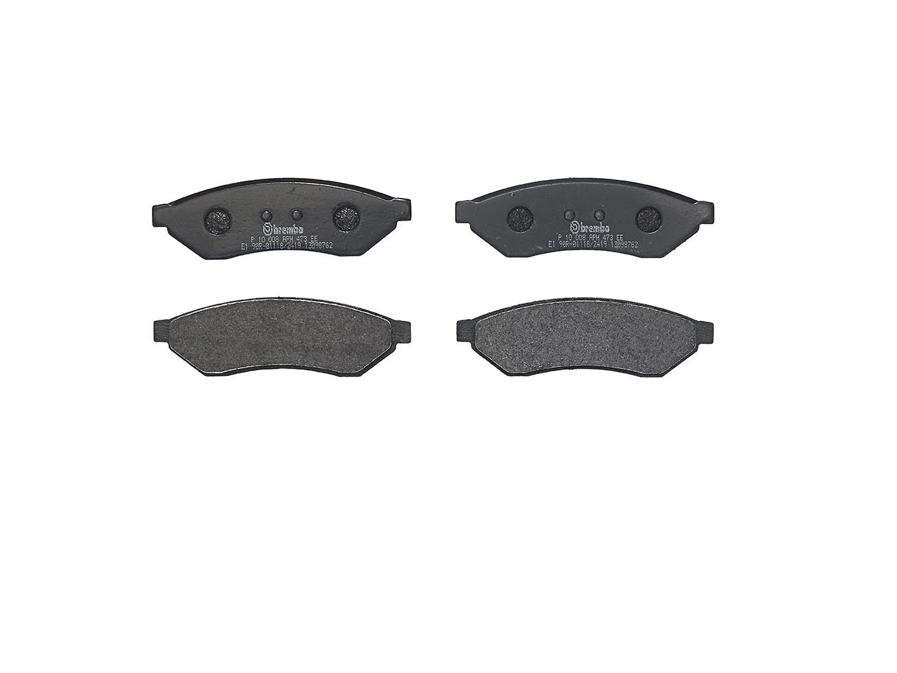 BREMBO Bromsbelägg P 10 008 BREMBO P 10 008 bromsklossar Epica KL1 pris