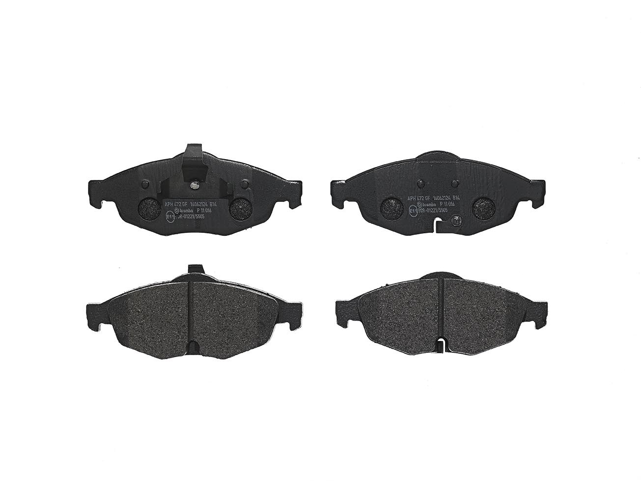 BREMBO Plaquettes de frein P 11 016 BREMBO P 11 016 Plaquettes de frein CHRYSLER Sebring II Cabriolet (JR) 2.4 Turbo 223 CV 2003
