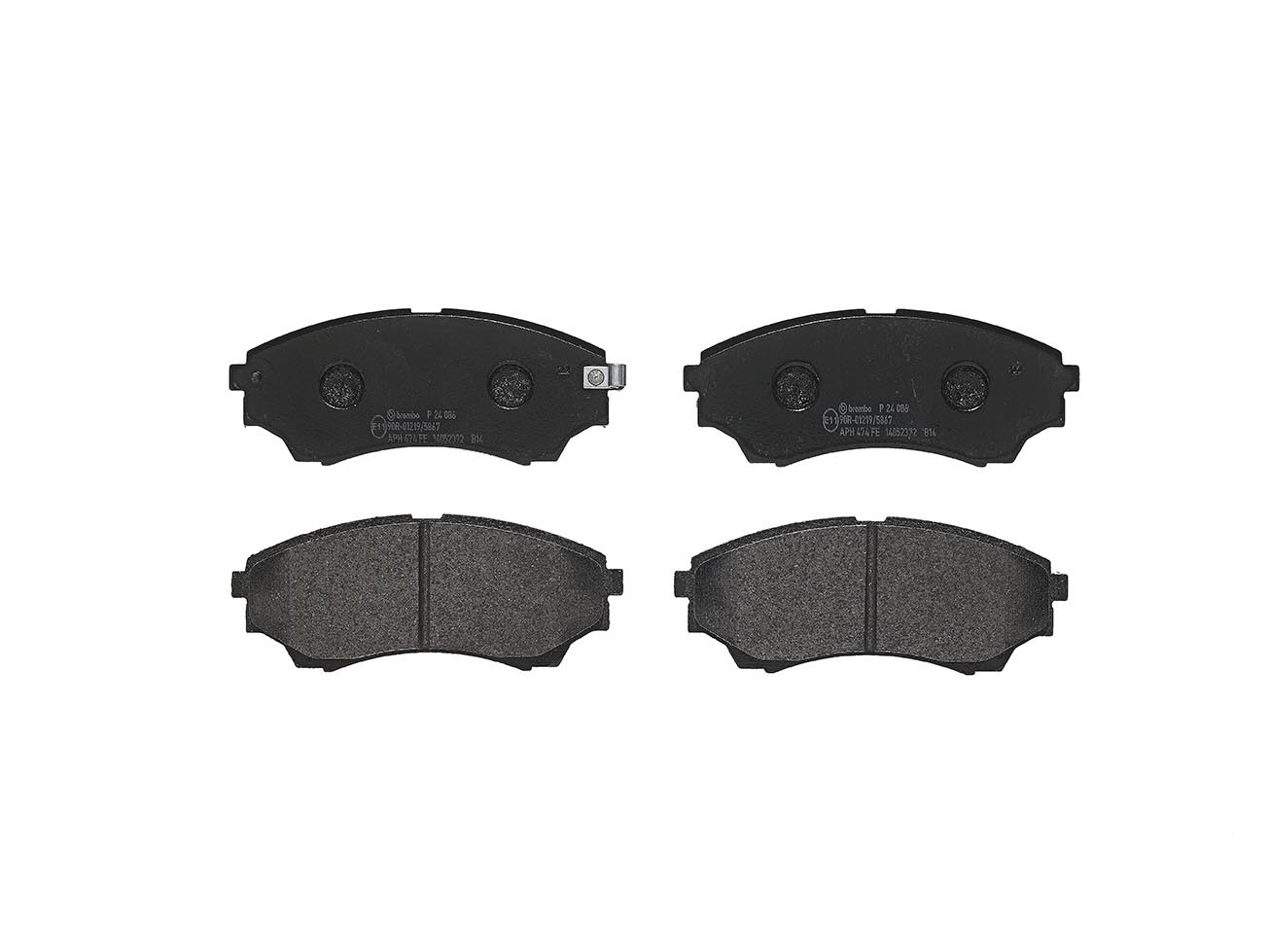 Bromsbelägg BREMBO P 24 086 BREMBO Prime P 24 086: Bromsklossar Mazda B-serie 2008