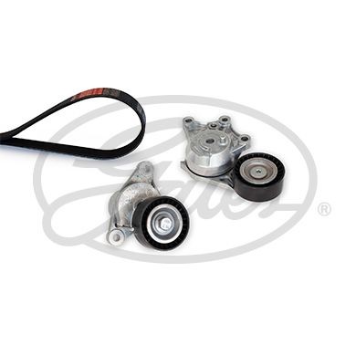 GATES Jeu de courroies trapézoïdales à nervures K016PK1005EST GATES Kit de courroie d'accessoire PEUGEOT Micro-V Kit ESTART K016PK1005EST