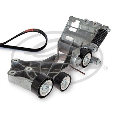 GATES Moniurahihnasarja K016PK1986EST Mercedes W116 moniurahihnasarja GATES Micro-V Kit ESTART K016PK1986EST