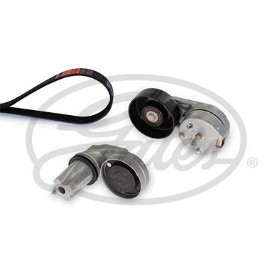 GATES Jeu de courroies trapézoïdales à nervures K016PK2103 Kit complet de courroies d'accessoire GATES DEFENDER K016PK2103 pas cher